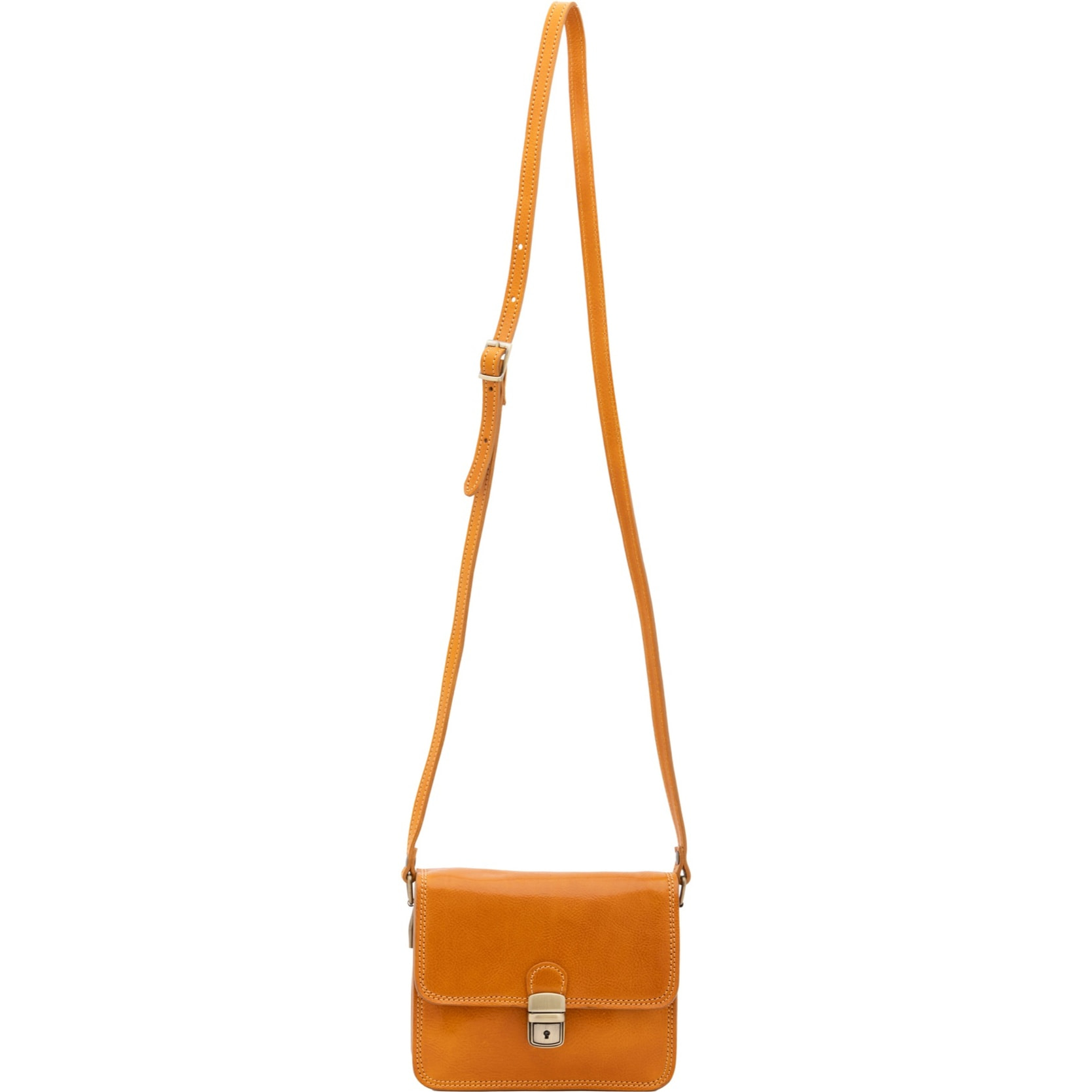 Borsa a tracolla da donna - Modello False - Vera pelle - 20.0 x 16.0 x 7.0 cm