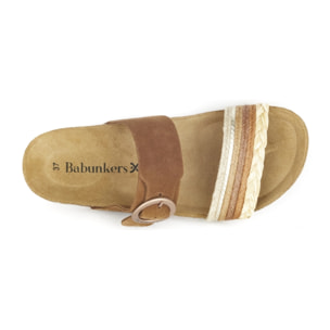 SANDALIA ALMERÍA BABUNKERS MARRON