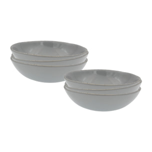 Lot de 6 assiettes creuses, GALET
