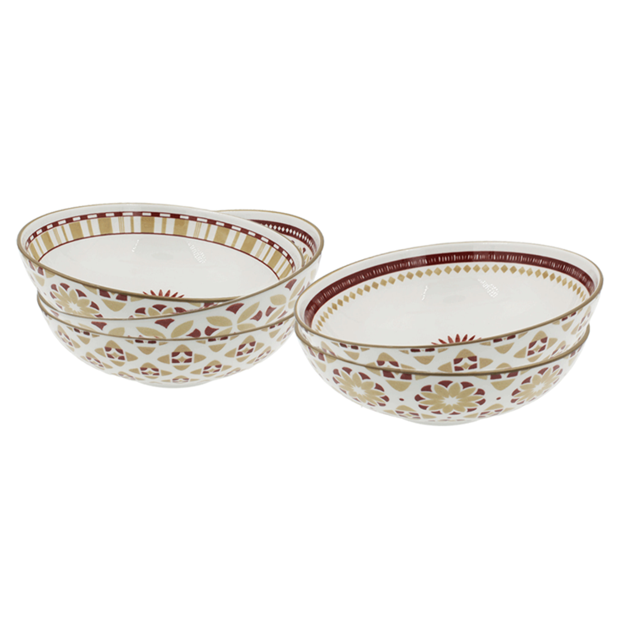 Lot de 6 assiettes creuses, SABELA
