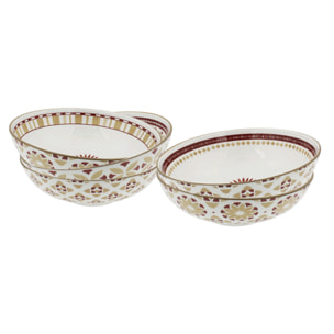 Lot de 6 assiettes creuses, SABELA