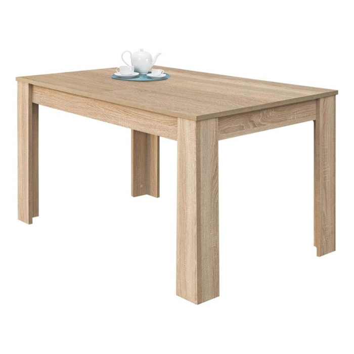 Mesa de comedor extensible Kendra 140 Roble Canadian