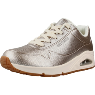 Sneakers De  Mujer Uno Shinin Bright Plata