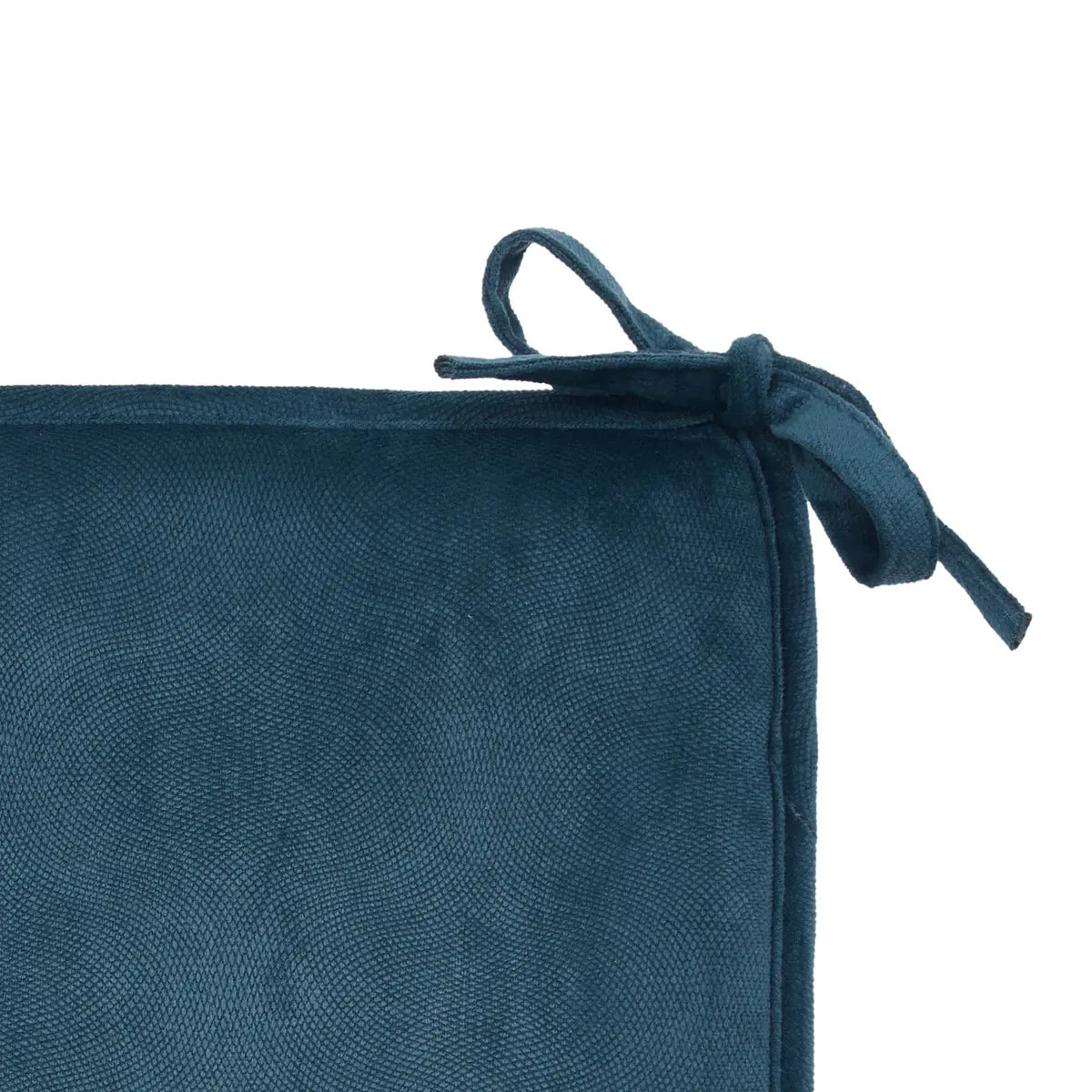 Galette de chaise Lilou bleu egéen 38x38cm