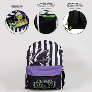 Mochila casual beetlejuice, unisex adulto, multicolor, regular