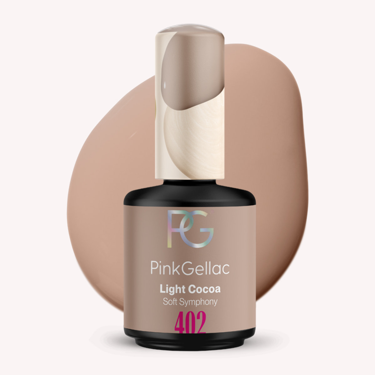 Vernis semi-permanent - 402 Light Cocoa - 15 ml