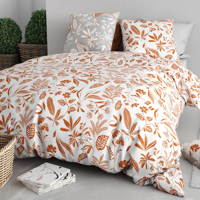 Parure housse de couette imprimé 100% coton - kaylie