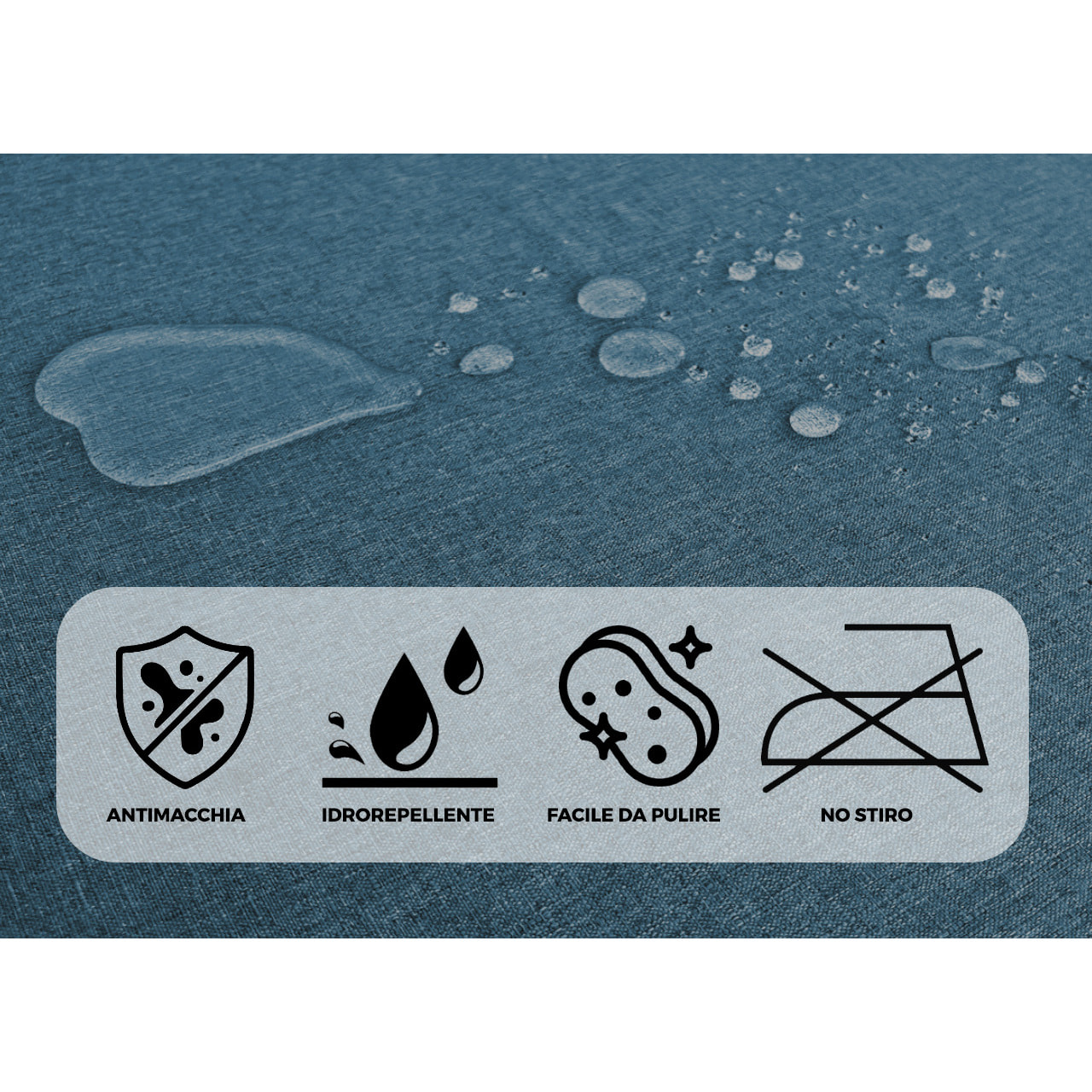 Tovaglia Cucina Soggiorno Antimacchia Idrorepellente Tinta Unita Linen