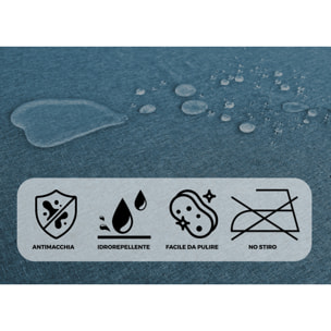 Tovaglia Cucina Soggiorno Antimacchia Idrorepellente Tinta Unita Linen