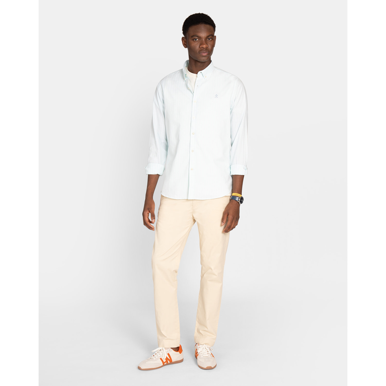CAMISA SHORELINE STRIPED OXFORD