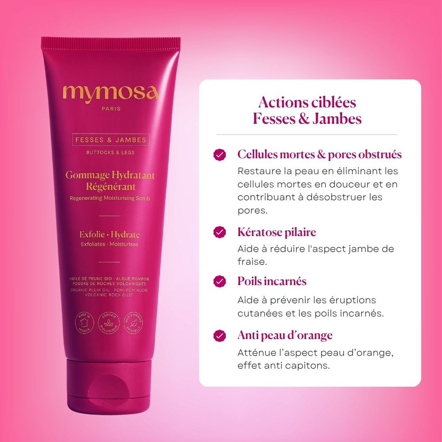 Fesses & Jambes - Gommage Hydratant Régénérant 125 ml
