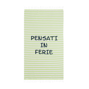 Telo Mare Fouta Con Frange Disegno Ferie