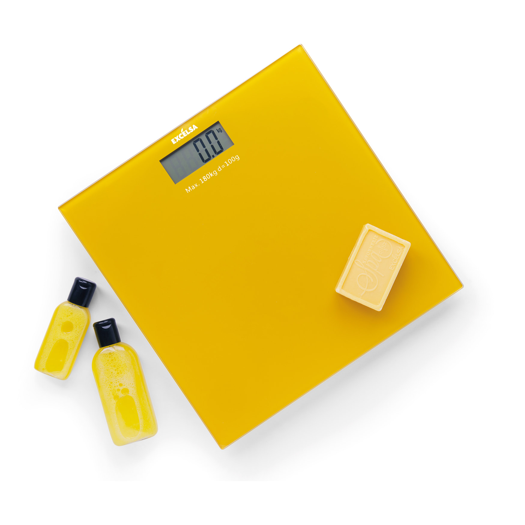 Pèse-personne digital Excelsa- Spa, Verre Jaune