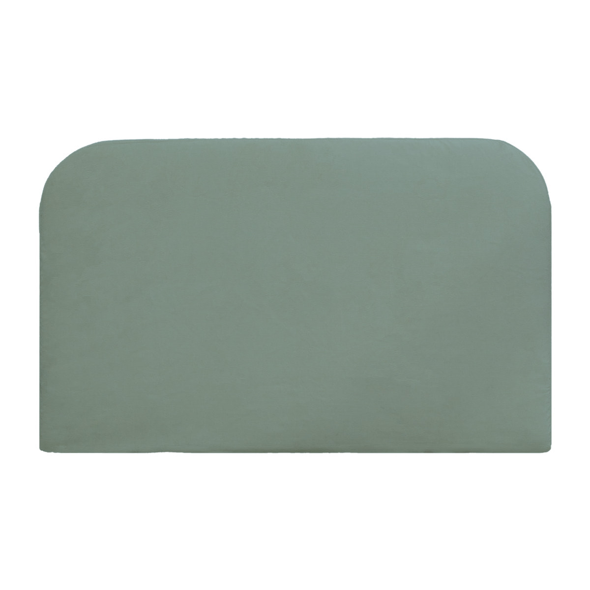 Cabecero tapizado desenfundable de pana verde azulado de varias medidas