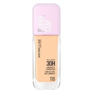 Fondotinta 118 SuperStay Lumi Matte Waterproof a Lunga Durata con Coprenza Modulabile 30ml
