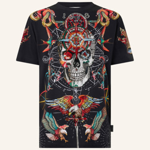 PHILIPP PLEIN Round Neck T-Shirt Tattoo Stones