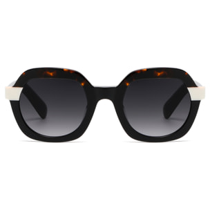 Gafas de sol LENOIR BURDEOS - Negra¬marrón semi con gris degradado