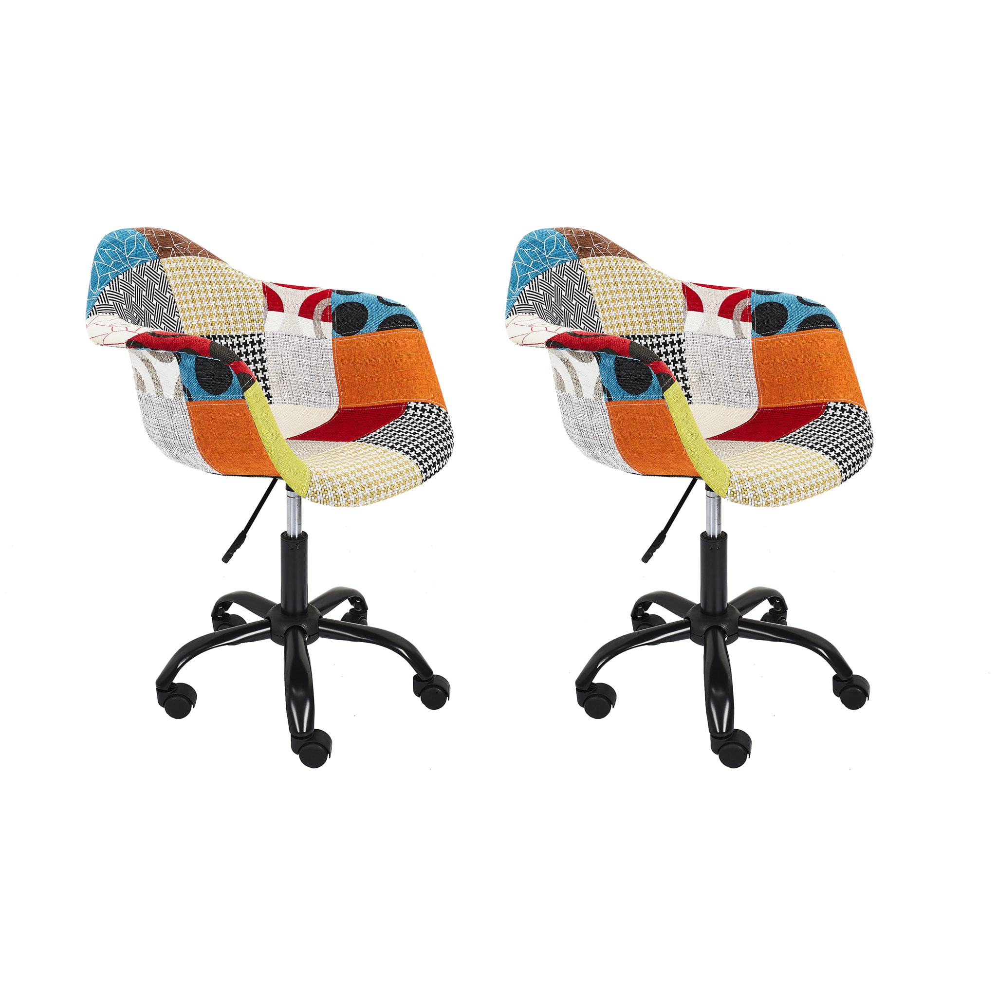 Fauteuil De Bureau Patchwork - Lot De 2