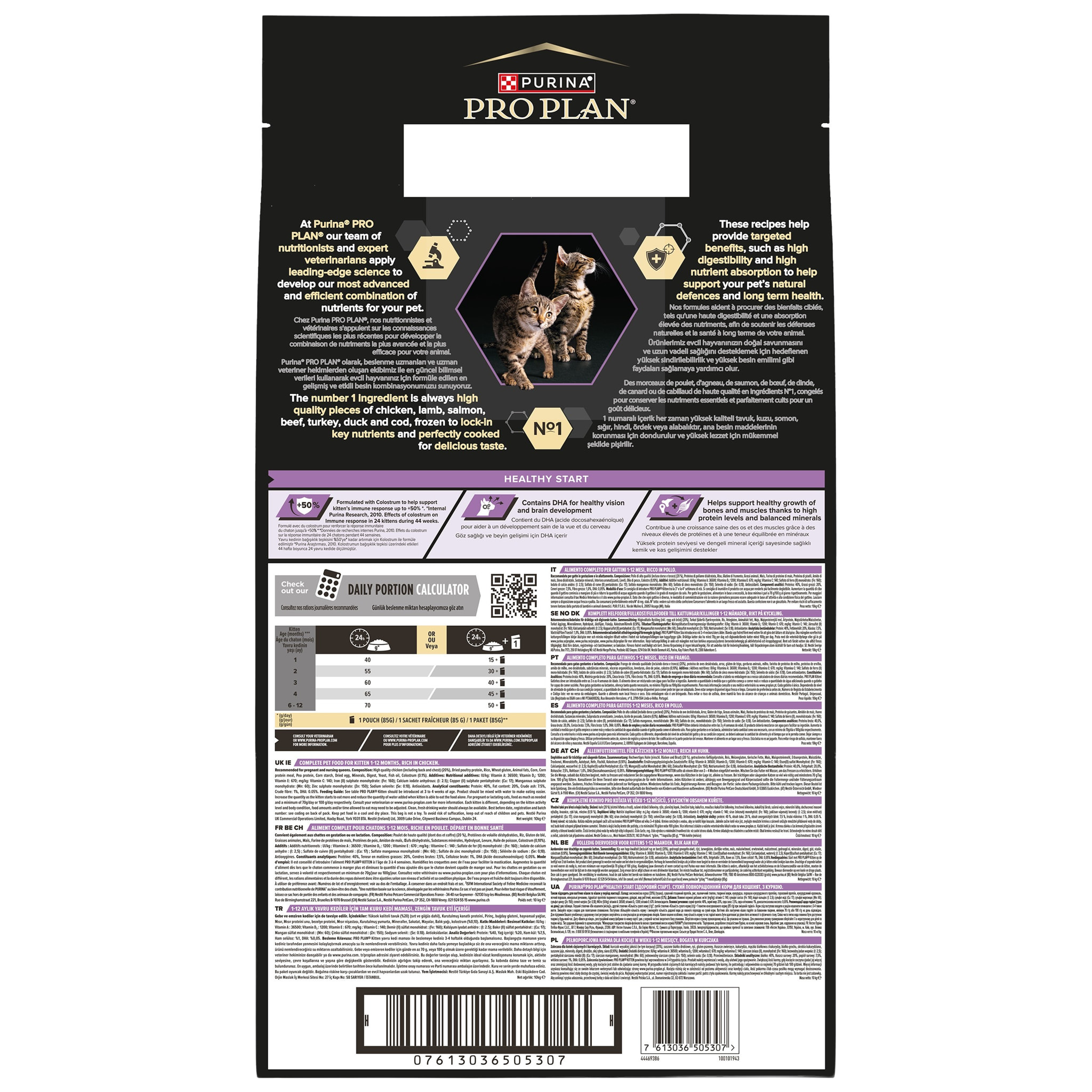 PRO PLAN Kitten 1-12 mois HEALTHY START Poulet 10kg