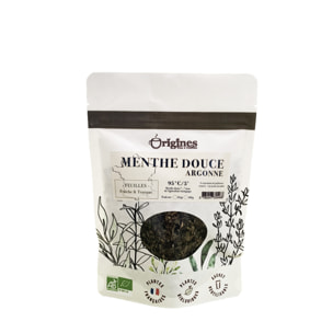 Menthe douce d'Argonne - Plantes naturelles Bio françaises - Sachet 50g