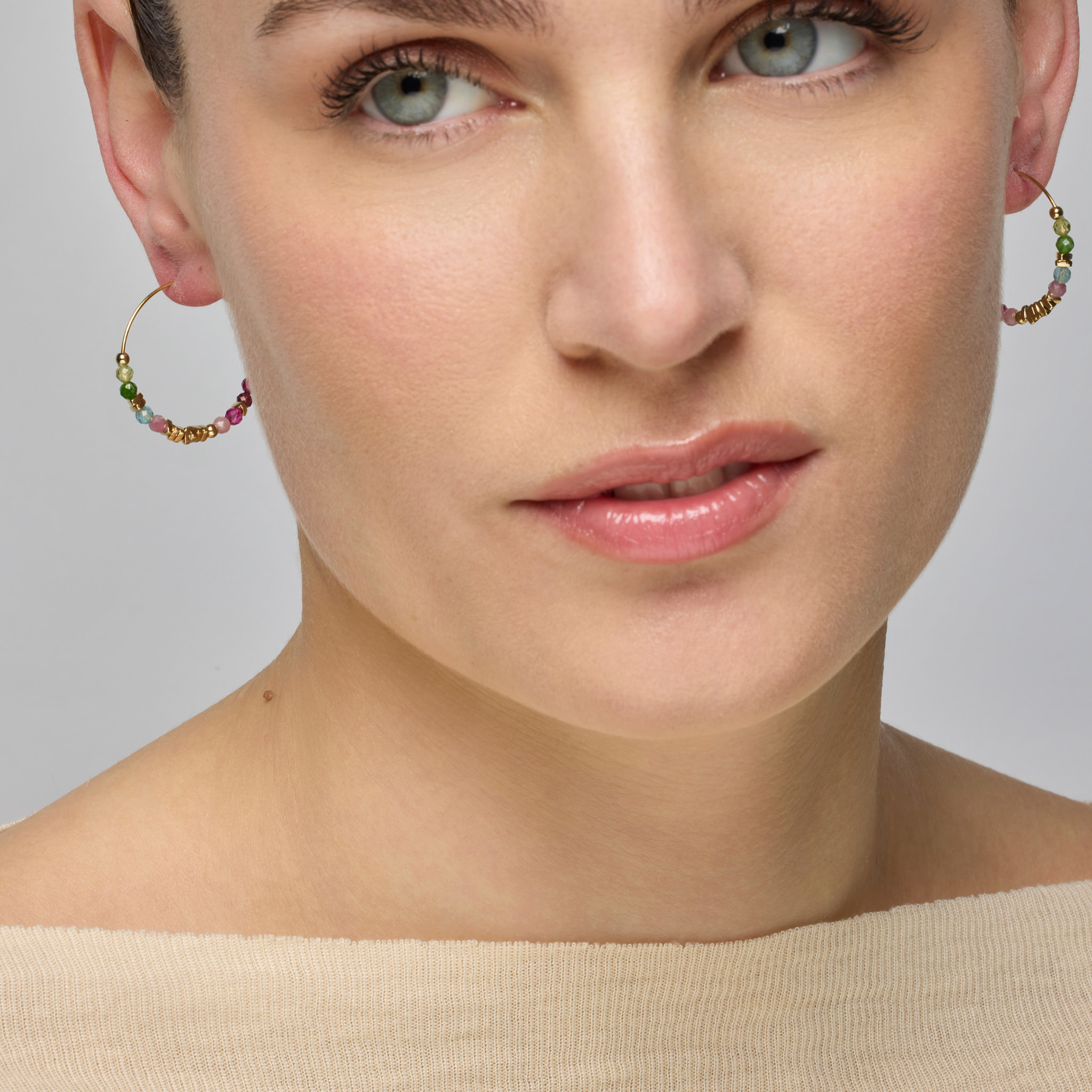 Pendientes Ane acabado oro amarillo 18k