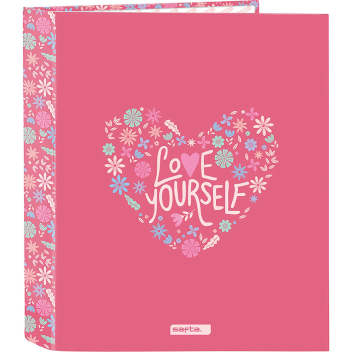 Carpeta f. 4 anillas 35mm lomo ancho safta "feeling"