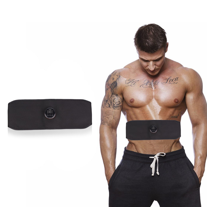 Stimolatore elettrico per vita e addome EMS Smart Fitness. Promuove la circolazione sanguigna.