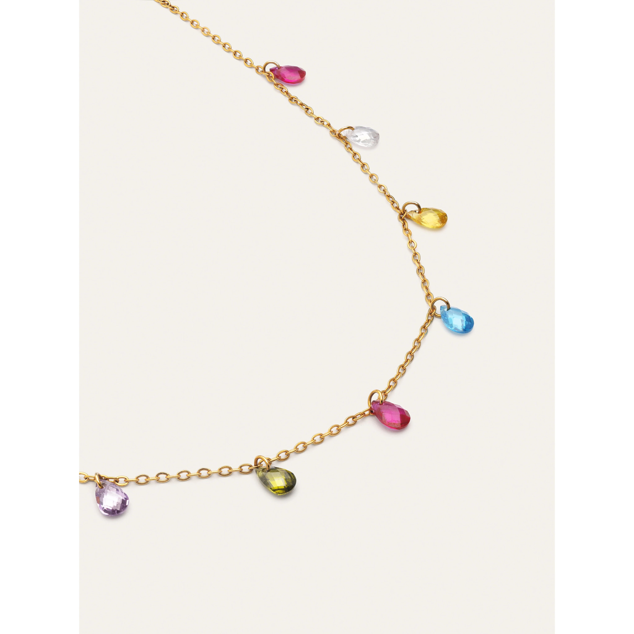 Collar Xiqueta Meua Colors Acero Baño Oro