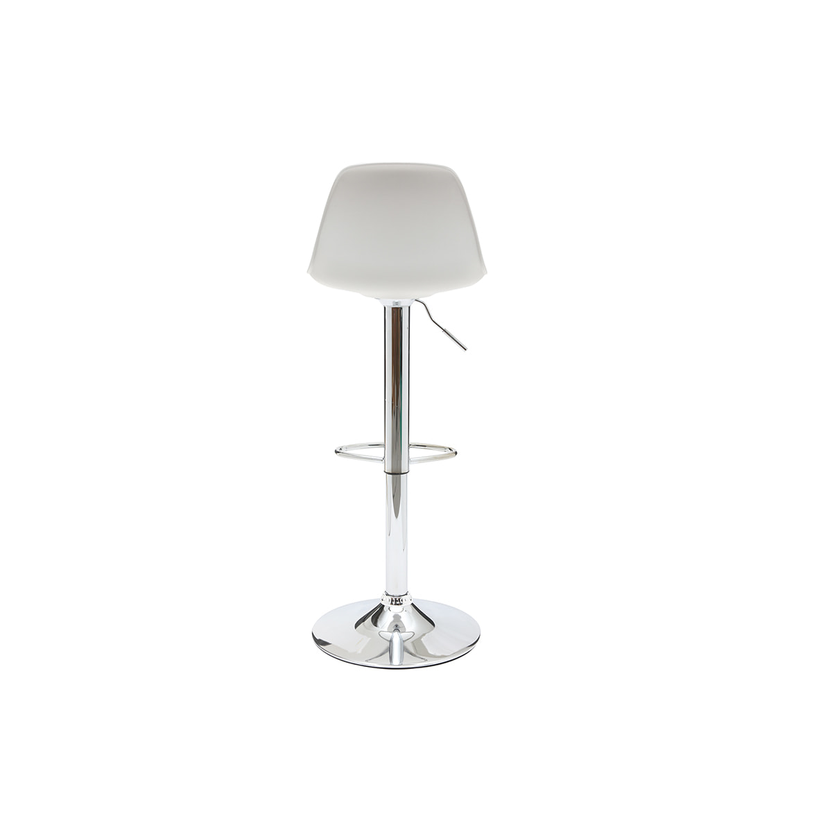 Tabourets de bar design blancs (lot de 2) STEEVY