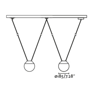 MINE GLASS SPACE 2L Suspension blanche