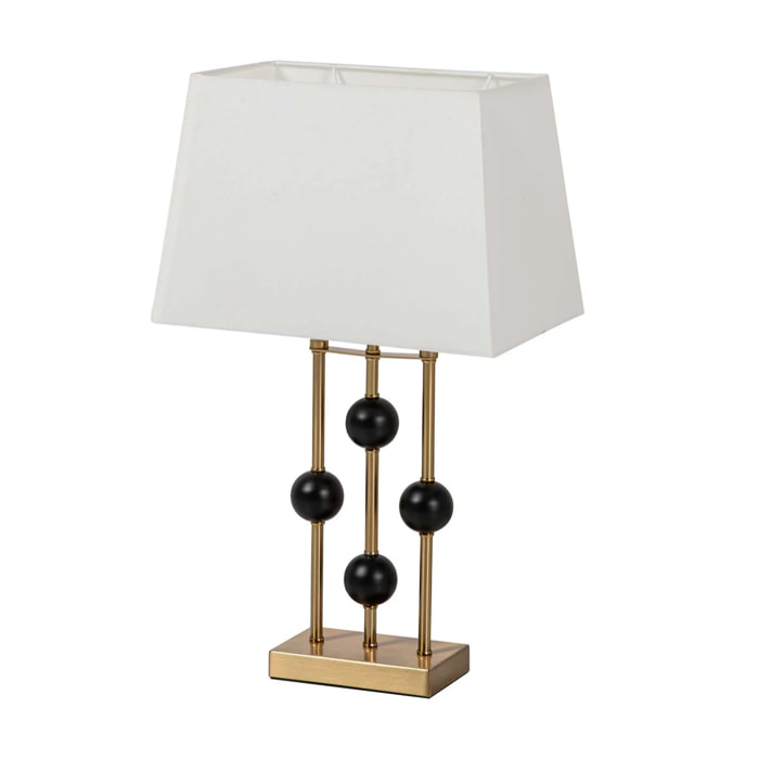 Lampara Sobremesa Metal 28x22x55 Cm