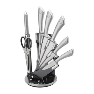 Set De Couteaux Avec Support 8 Pieces Royaltyline RLKSS600