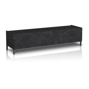 TOMASUCCI porta TV EDDY BLACK MARBLE Multicolore