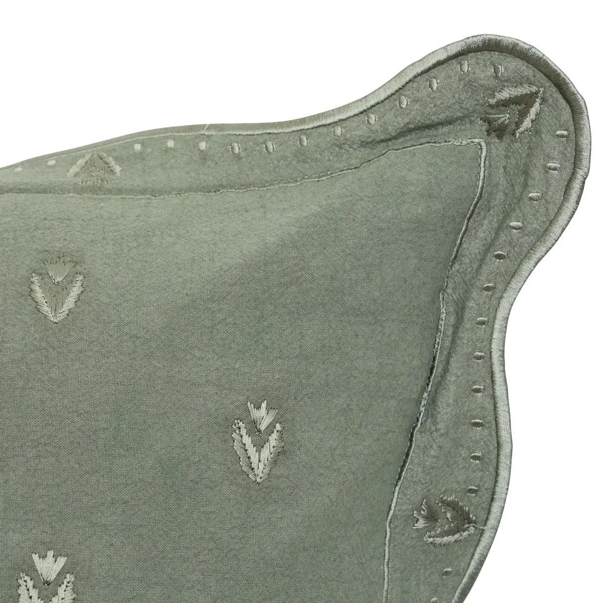 Coussin Mona carré 55x55cm vert