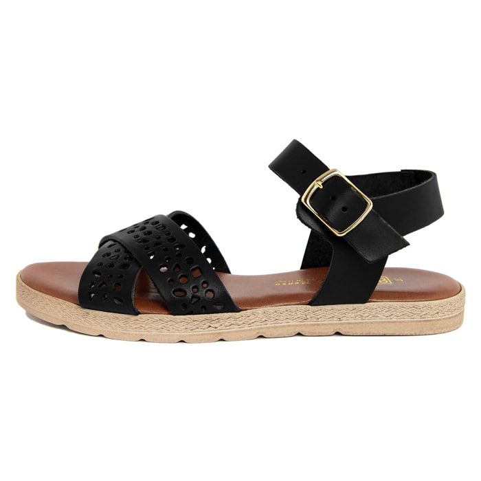 Sandalo flat Gagliani Renzo Nero