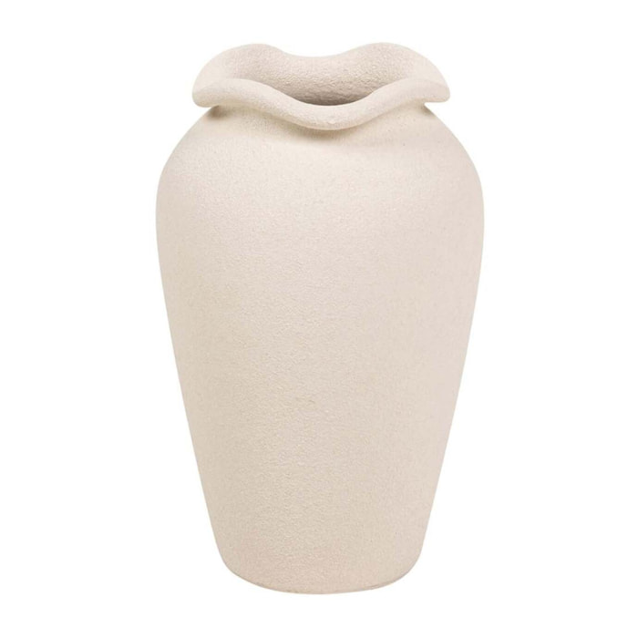 Florero Ceramica Beige 25x25x40 Cm