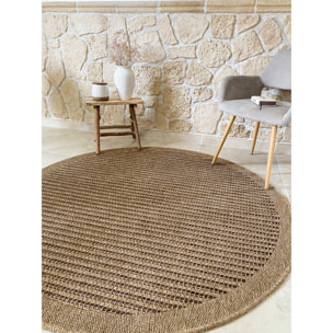 Nature - tapis effet jute marron