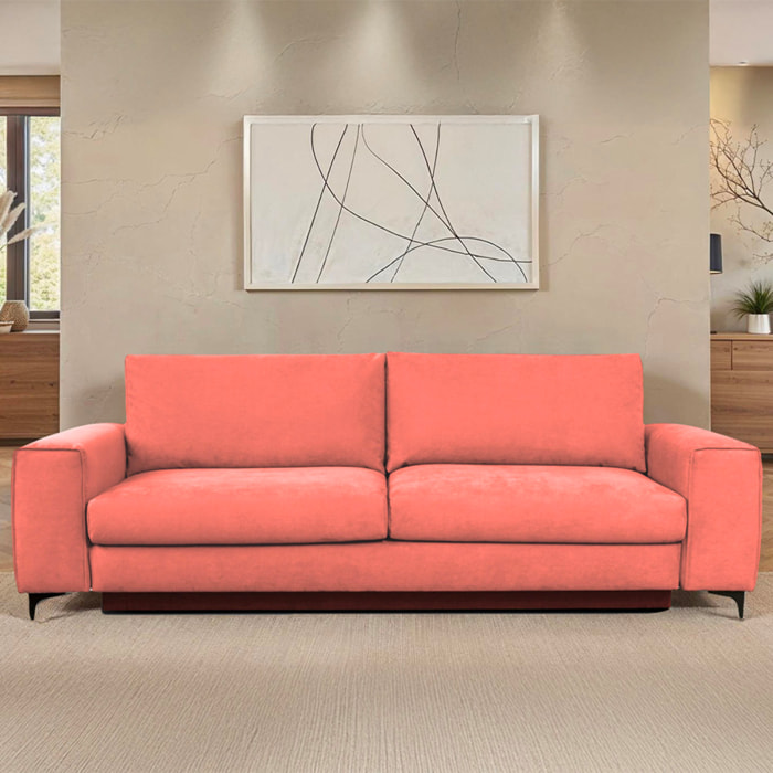 Canapé Velours Droit Fiesole - 3 Places