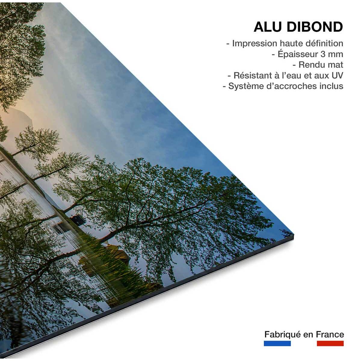 Tableau Reflet du Mont fuji Tableau alu Dibond