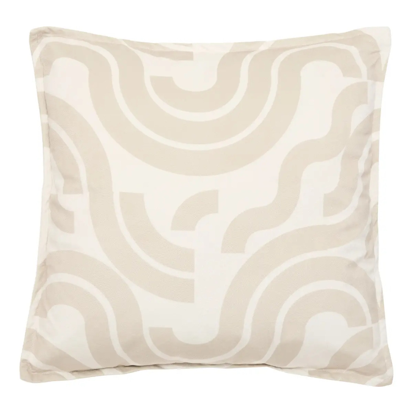 Coussin Lilou carré 45x45cm imprimé ivoire