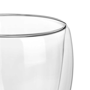 PACK 6 VASOS BOROSILICATO doble pared AGUA 246 ML