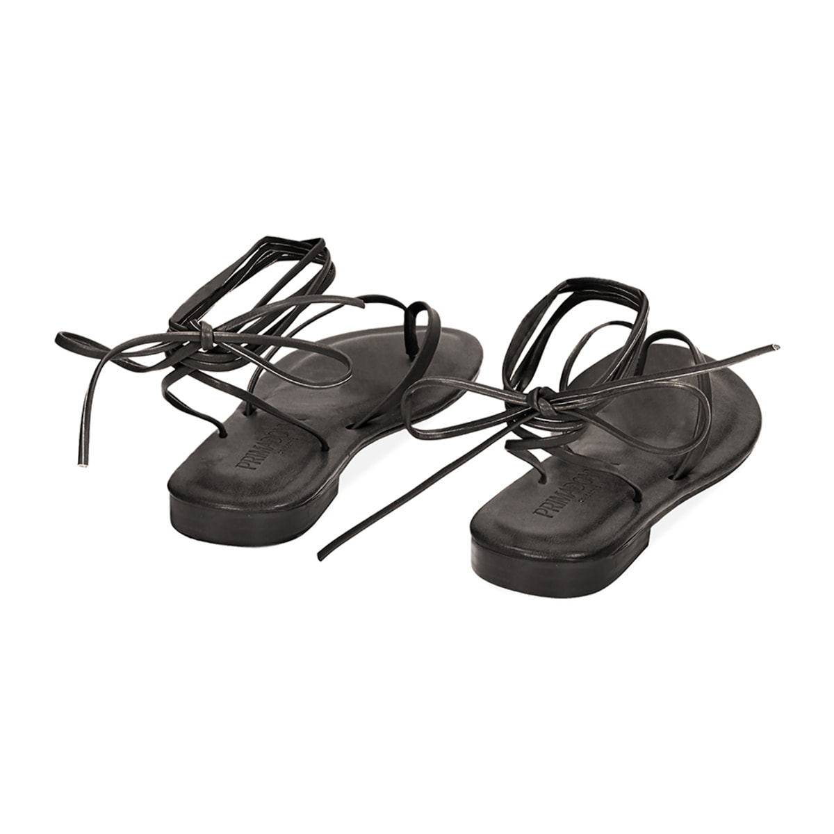 Sandali bassi donna neri lace-up