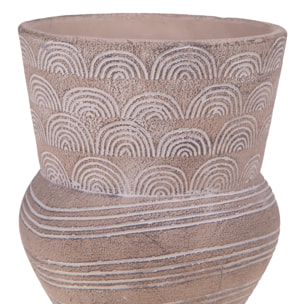 Vaso Spanciato 25Dxh.32 Cm - Pezzi 1 - 25X32X25cm - Colore: Marrone - Bianchi Dino - Decori Casa E Complementi