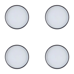 Assiette GOURMET Ø15,5cm - 4 pièces - Onyx