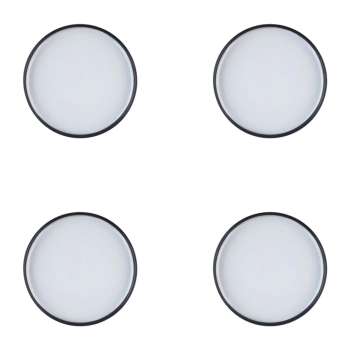 Assiette GOURMET Ø15,5cm - 4 pièces - Onyx