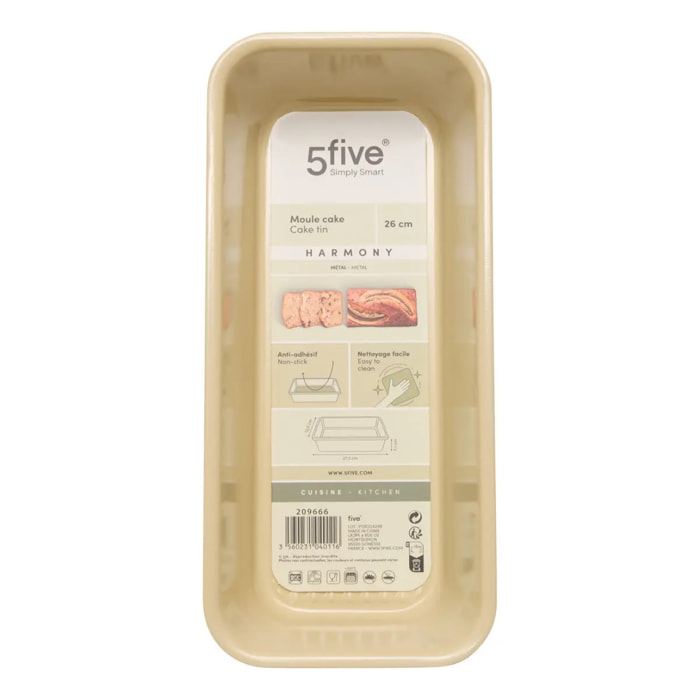 Moule à cake Harmony 27,5x12,5x7,1cm beige