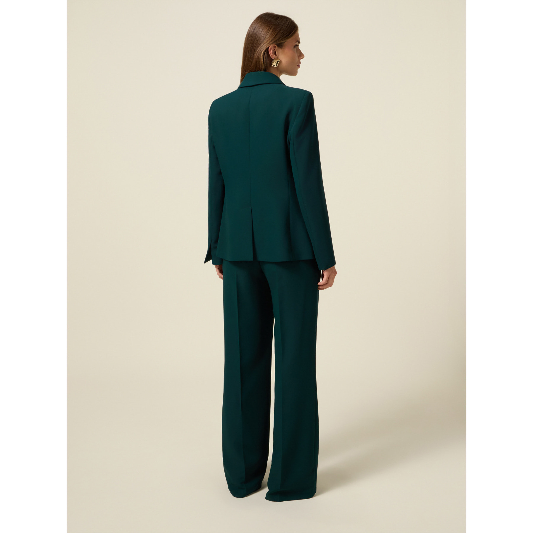 Oltre - Blazer de tejido crepé - Verde