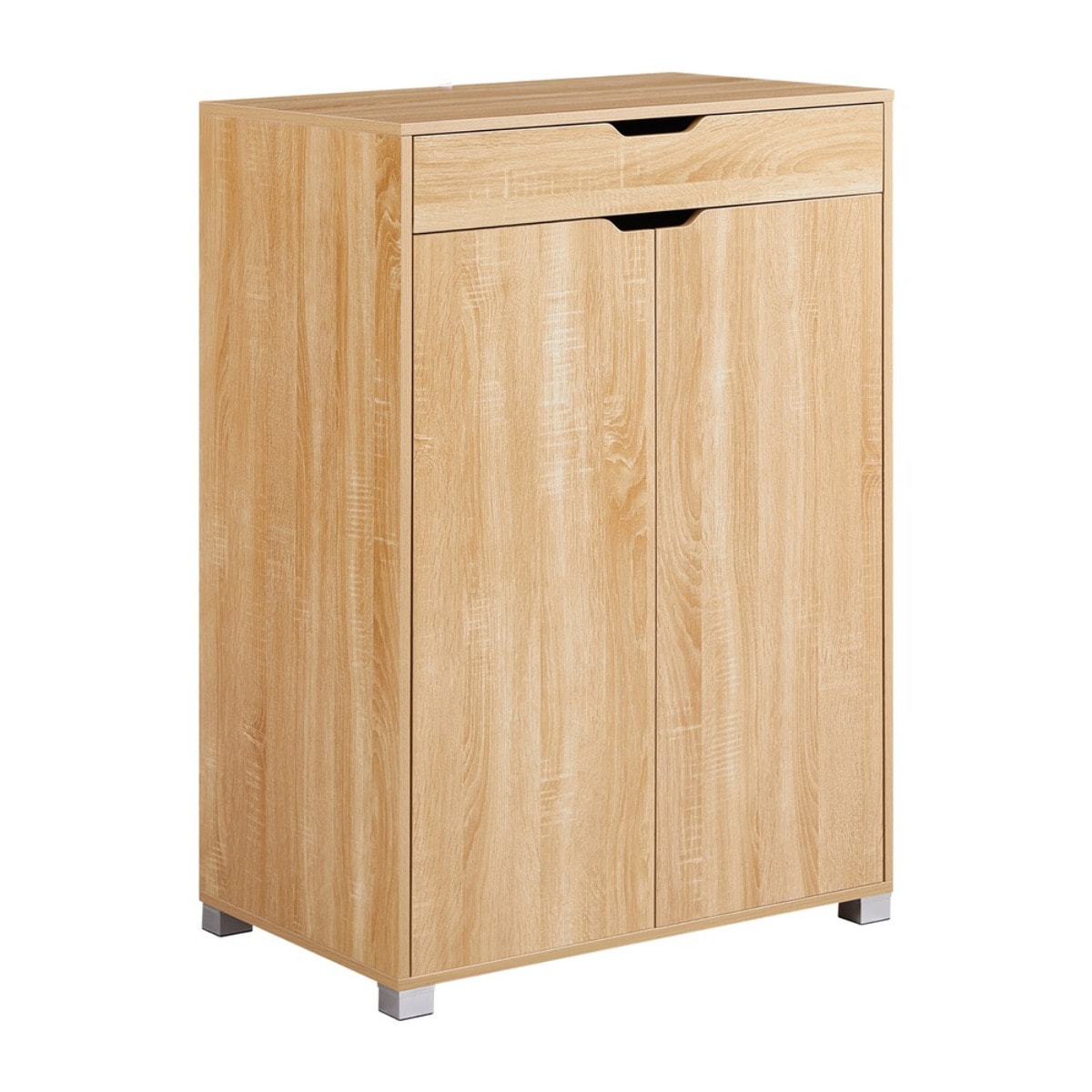 Mobiletto 2 ante e 1 cassetto rovere naturale 76