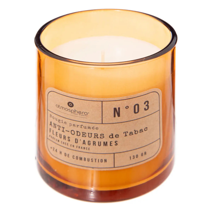 Bougie parfumée anti odeur tabac 130g