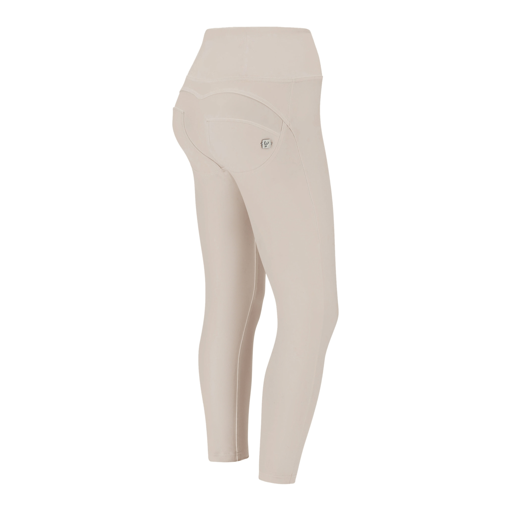 Pantaloni push up WR.UP® 7/8 superskinny vita alta similpelle